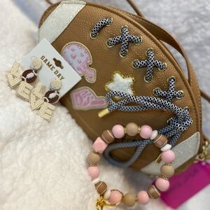 Betsey Johnson Football Crossbody